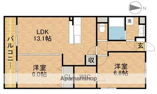 T.WOOD【3階】の間取り