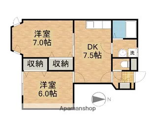 すずらん【1階】の間取り