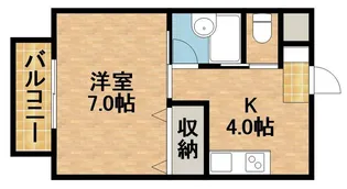 1Kの間取り画像