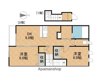 ブロッサム【2階】の間取り