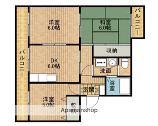 ムスカリⅡA【201号室】の間取り
