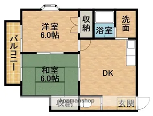 メゾンシンバⅠ【2階】の間取り