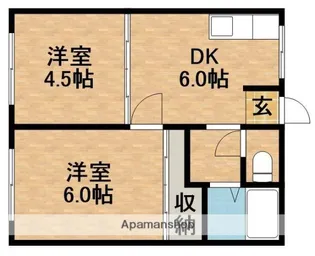 エンゼルハイツ【103号室】の間取り