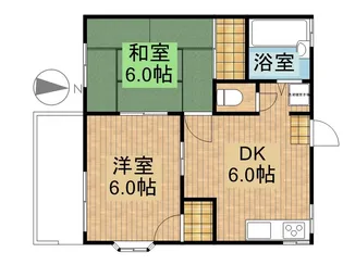 シャロム・F【1階】の間取り