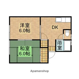 ハイツカトレア【2階】の間取り
