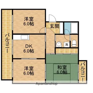 アーバンライフ茶町【4階】の間取り