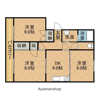 ガーデンヒルズ【3階】の間取り