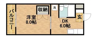 ハイツ中島【303号室】の間取り