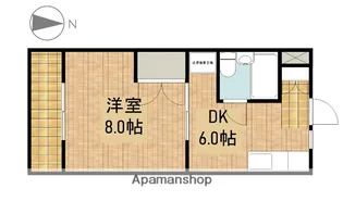 マンションアランフェス【2階】の間取り