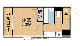 英和マンション龍禅寺【208号室】の間取り