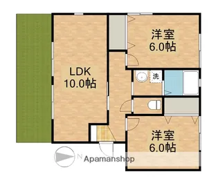 ラクラス3号館【1階】の間取り