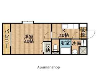 グローリーノーブル【4階】の間取り
