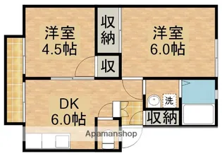 イトウハイツ【1階】の間取り