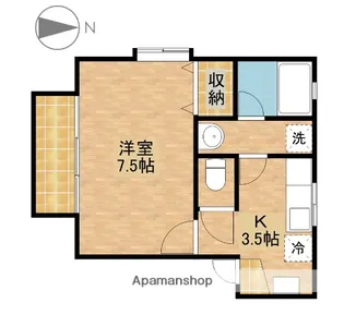 ラ・プリマヴェール【1階】の間取り
