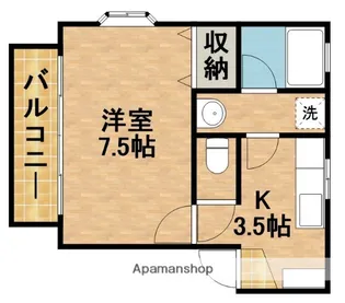 ラ・プリマヴェール【1階】の間取り