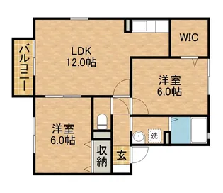 サンセール細江A【1階】の間取り