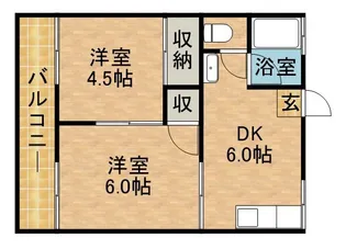 ガーデンハイツ黒澤【1階】の間取り