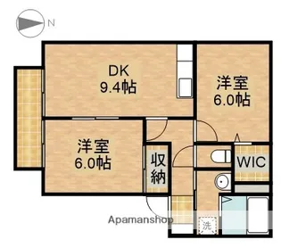 グランシャリオA【2階】の間取り