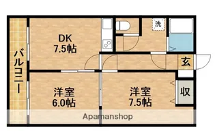 パルージュ【2階】の間取り
