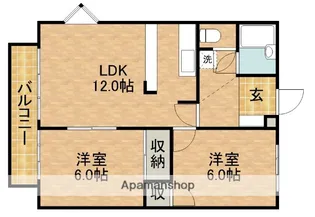 グリーンハート1【2階】の間取り