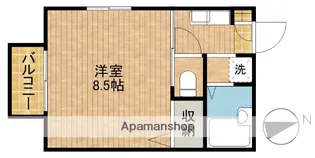 ディアス上島【201号室】の間取り