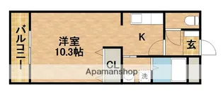 エクレールKAWAI【2階】の間取り