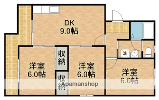マンションブルースカイ【207号室】の間取り