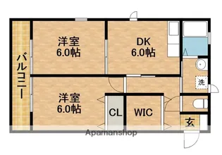 ハイム千早【101号室】の間取り