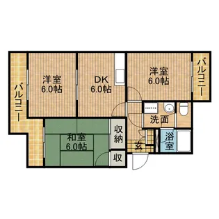 グランメール【3階】の間取り