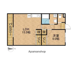 桜ヶ丘マンション【2階】の間取り