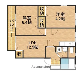 フレグランス大石B【202号室】の間取り