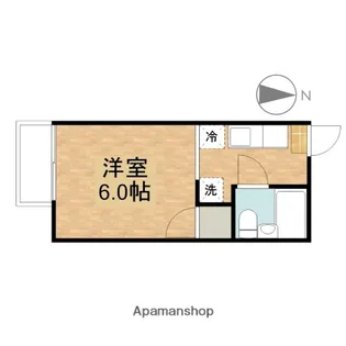 コーポちぼり【203号室】の間取り