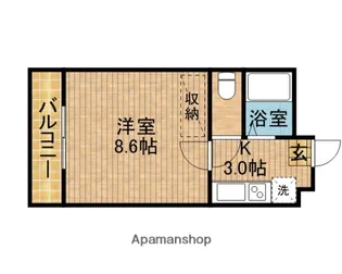 コンフォートイナリ【2階】の間取り