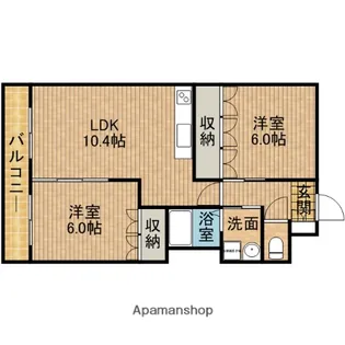 ラティール【1階】の間取り