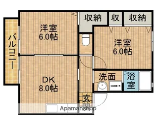 フォレストA【2階】の間取り