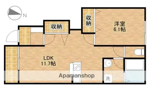 メルヴェユーイーグルⅡ【102号室】の間取り