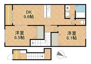 メルヴェユーイーグルⅡ【206号室】の間取り