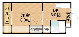 ミーテルーチェ坪井【2階】の間取り