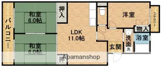 グランドパレス【303号室】の間取り