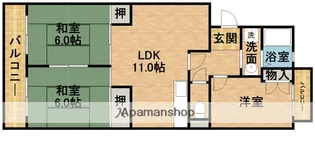 グランドパレス【302号室】の間取り