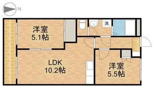 サニーデイズハイム【1階】の間取り