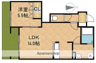 ロココプランB【1階】の間取り