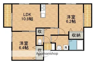 プルケルL棟【2階】の間取り