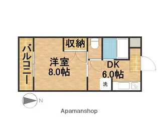 アメニティーベル【2階】の間取り
