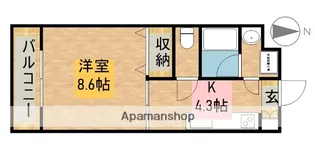 SUN FAIRY【302号室】の間取り