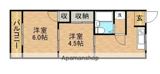 大森マンション【303号室】の間取り