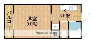 メゾンルーブル【101号室】の間取り