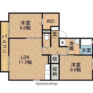 ゆーとぴあ21 B【103号室】の間取り