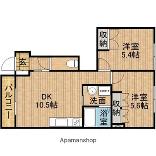 EPIⅢ【105号室】の間取り