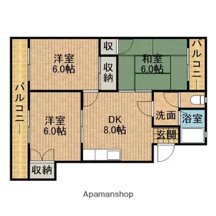 サンパレスセイワ【3階】の間取り